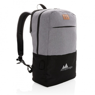 Logotrade promotional product image of: Modern 15.6" USB & RFID laptop backpack PVC free